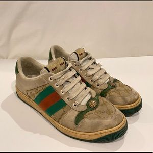 Gucci screener sneaker - Gucci size 6, closer to US 7/8